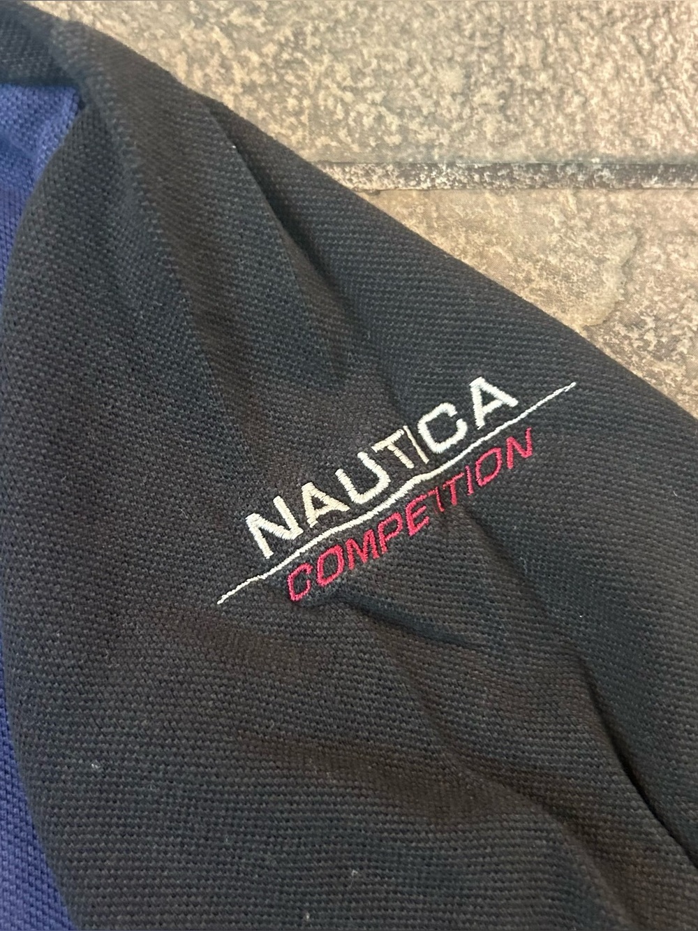 Vintage Y2K Nautica Competition Navy Blue Polo Shirt Size Men’s 2XL - Picture 3 of 6